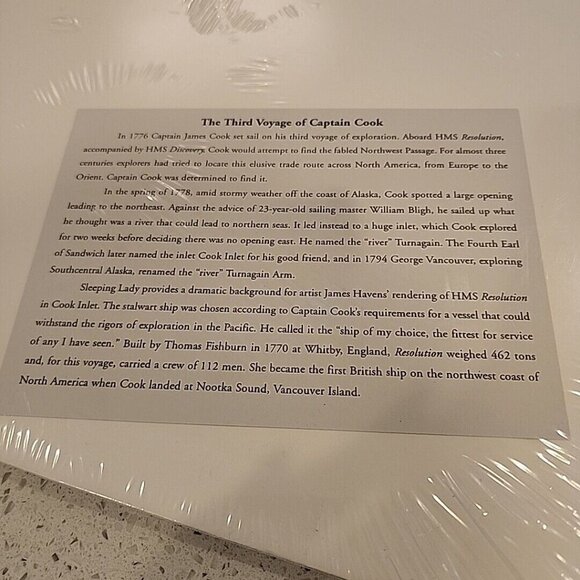 Vintage Print 346/500 Signed James Havens Captain Cook Inlet 13.5x16" Nautical - Picture 9 of 9